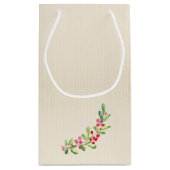 Aquareller Berries und Blätter Weihnachten Kleine Geschenktüte (Rückseite)