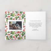 Aquareller Berries und Grünes Foto Weihnachten (Innen Abgelegt)