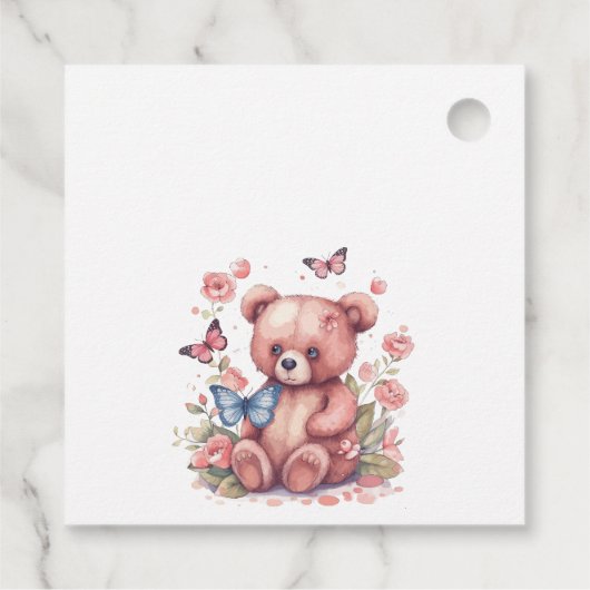 Aquareller-Butterfly Geschenkanhänger (Rückseite)