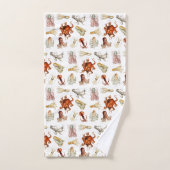 Aquareller Cephalopod Badhandtuch Set (Handtuch)
