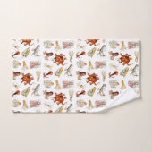 Aquareller Cephalopod Badhandtuch Set (Handtuch)