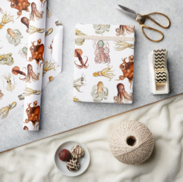 Aquareller Cephalopod Geschenkpapier
