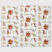 Aquareller Cephalopod Geschenkpapier (Flach)
