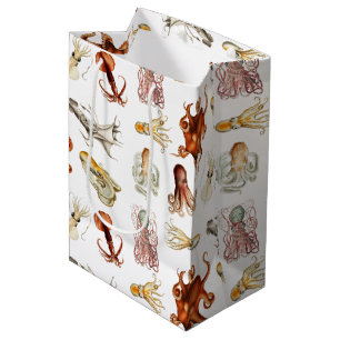 Aquareller Cephalopod Mittlere Geschenktüte