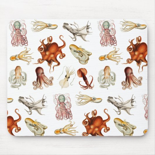 Aquareller Cephalopod Mousepad (Vorne)