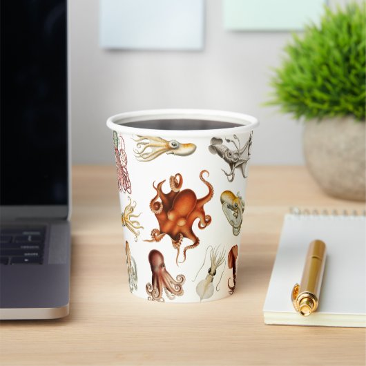 Aquareller Cephalopod Pappbecher (InSitu)