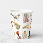 Aquareller Cephalopod Pappbecher (Links)