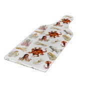 Aquareller Cephalopod Schneidebrett (Ecke)
