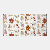 Aquareller Cephalopod Schreibtischunterlage (Vorderseite)