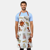 Aquareller Cephalopod Schürze (Getragen)