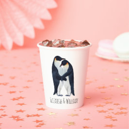 Aquareller Emperor Pinguine Coupname Pappbecher
