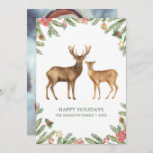 Aquareller Feiertagskarte (Vorne/Hinten)