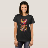 Aquareller-Firebird oder Phoenix-Fantasie-Kreatur T-Shirt (Vorne ganz)