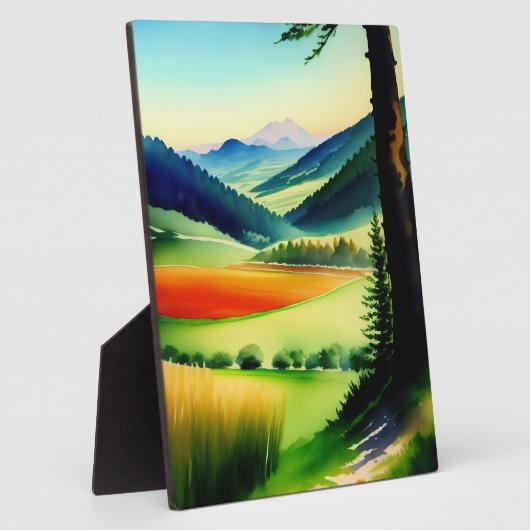 Aquareller Fotoplatte (Seite)