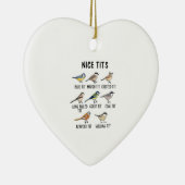 Aquareller Funny Bird Lover Keramik Ornament (Rechts)