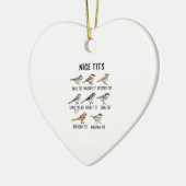 Aquareller Funny Bird Lover Keramik Ornament (Links)