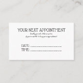 Aquareller Grüner Foliage Salon Terminkarte (Vorderseite)