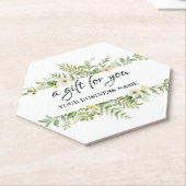 Aquareller Grüner Foliage Salon Untersetzer (angewinkelt)