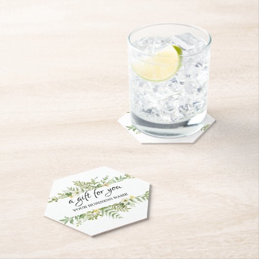 Aquareller Grüner Foliage Salon Untersetzer (Vor Ort)