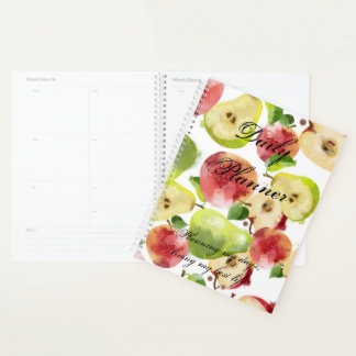 Aquareller Herbst Äpfel Tagesplaner / Journal Planer