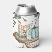 Aquareller Herbst: Farbiges Pumpkinemodell Dosenkühler (Kanne Vorderseite)