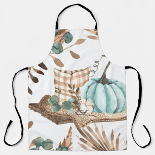 Aquareller Herbst: Farbiges Pumpkinemodell Schürze