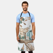 Aquareller Herbst: Farbiges Pumpkinemodell Schürze (Getragen)