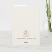 Aquareller Herbstrockstuhl Karte (Rückseite)