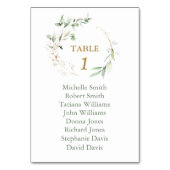 Aquareller Hochzeitsdiagramm Tischnummer (Vorderseite)