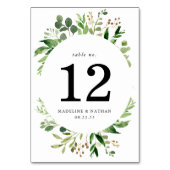 Aquareller Hochzeitsstimmung Tischnummer (Vorderseite)