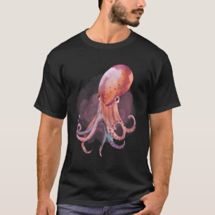 Aquareller im Tiefen Ozean Kreaturen und Rift L T-Shirt