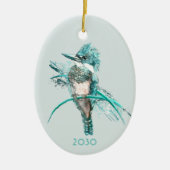 Aquareller Keramik Ornament (Vorne)