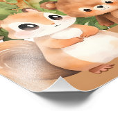 Aquareller Kinderdusche Fotodruck (Ecke)