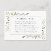 Aquareller Kinderdusche wünschenswert Begleitkarte (Vorderseite)