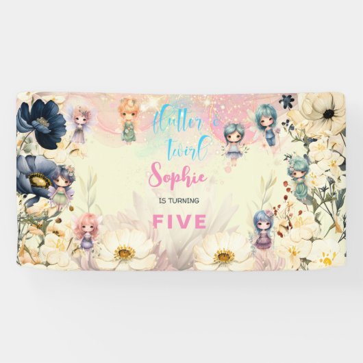 Aquareller-Kindergeburtstag im Garten Banner (Horizontal)