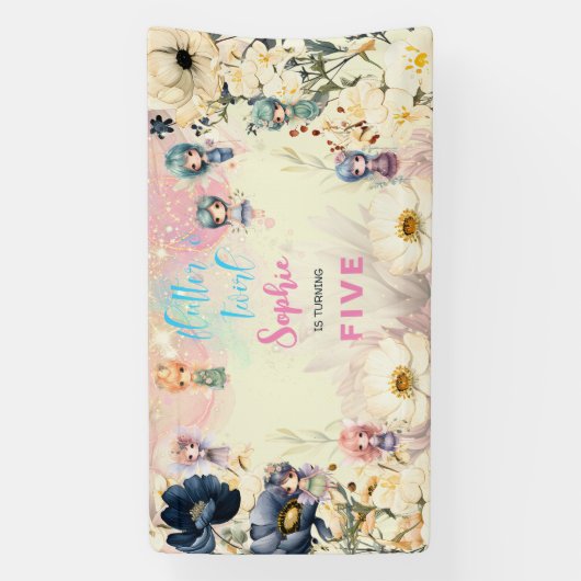 Aquareller-Kindergeburtstag im Garten Banner (Vertikal)