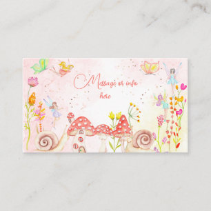 Aquareller-Kindergeburtstag im Garten Begleitkarte