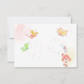 Aquareller-Kindergeburtstag im Garten Dankeskarte (Rückseite)