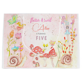 Aquareller-Kindergeburtstag im Garten Große Geschenktüte