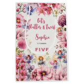 Aquareller-Kindergeburtstag im Garten Mittlere Geschenktüte (Vorderseite)