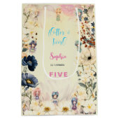 Aquareller-Kindergeburtstag im Garten Mittlere Geschenktüte (Rückseite)