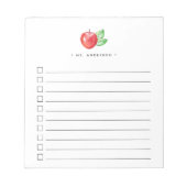 Aquareller | Markierungsliste Notizblock (Vorderseite)