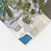 Aquareller Meerblick Fleecedecke (Ecke)