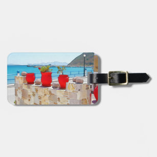 Aquareller Meerblick Gepäckanhänger