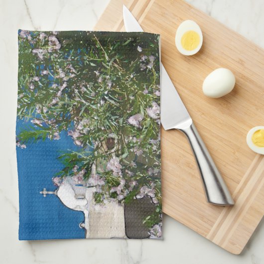 Aquareller Meerblick Handtuch (Viertel Falte)