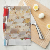 Aquareller Meerblick Handtuch (Viertel Falte)