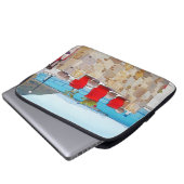 Aquareller Meerblick Laptopschutzhülle (Vorne Knopf)