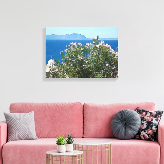 Aquareller Meerblick Leinwanddruck (Insitu (Wohnzimmer))