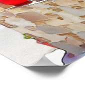 Aquareller Meerblick Poster (Ecke)