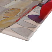 Aquareller Meerblick Schneidebrett (Ecke)